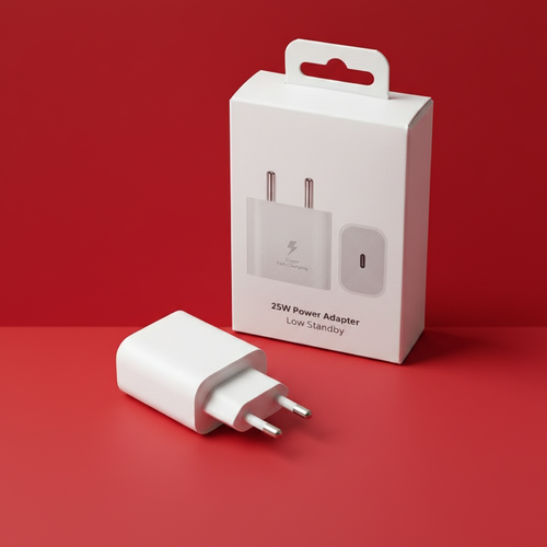 25W Original Power Adapter | White Type-C Fast Charger China Imported