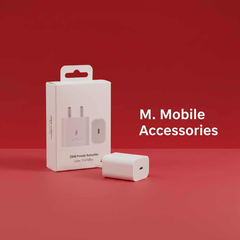 25W Original Power Adapter | White Type-C Fast Charger China Imported